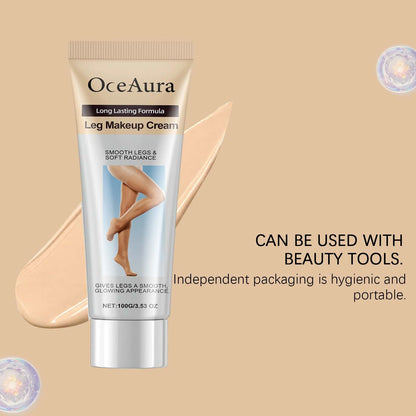 100g Leg Makeup Cream Even Skin Tone Body Foundation Waterproof Long Lasting Body Concealer Cream Natural Color Leg Makeup Fresh