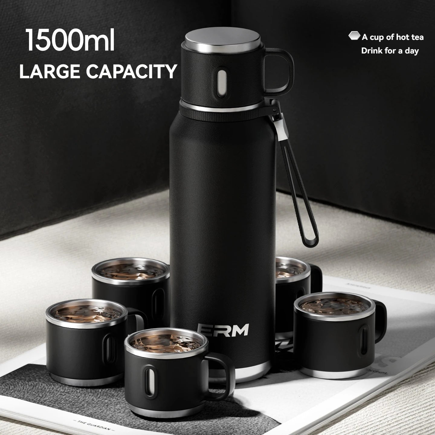 Double Wall Vacuum Insulated Thermos Bottle Stainless Steel Flask Portable Travel Mug With Lid Outdoor Hiking Gym Daily Use