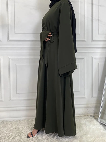 Modest Abaya Dress Ramadan Kaftan For Women | Elegant Muslim Maxi Robe