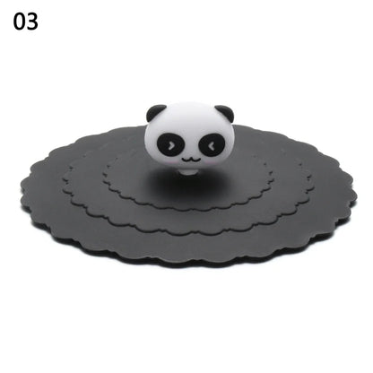 Silicone Cup Lids – Cute 10cm Leakproof Heat-Resistant Mug Covers