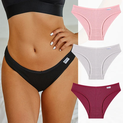 Cotton Women's Panties - Low Waist Briefs | Comfortable Soft Cotton Underwear
