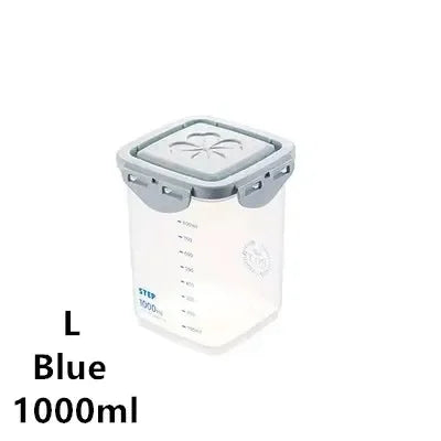Plastic Food Storage Container - Multi Size Stackable Storage Containers for Refrigerator Use