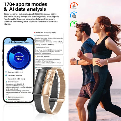 LIGE New Smart Bracelet Real-time Heart Rate Monitoring Sports Fitness Tracker Wristband Waterproof Smart Watch For Couple Gift