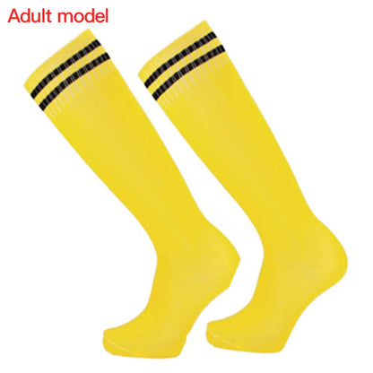 Adult Football Socks Hit Color Wear-resistant Children Kids Sport Long Socks Over Knee High Baseball Hockey Socks