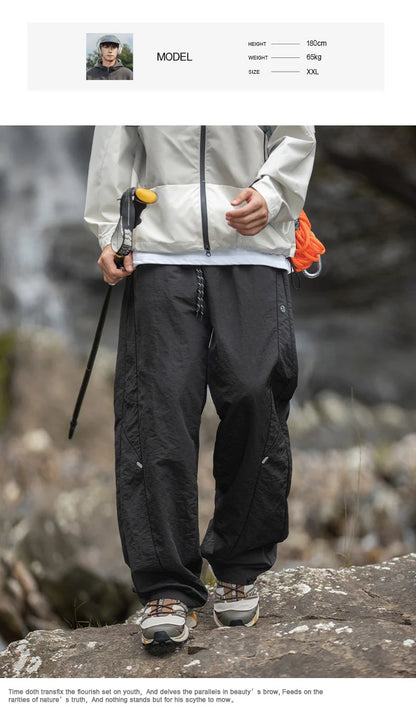 TFETTERS Brand Outdoors Men's Cargo Pants 2026 Spring Summer Outdoors Outing Casual Pants Man Watertight Baggy Riding Clothes