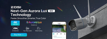 ZOSI C528 6MP/4MP HD Dual-Lens Indoor WiFi Security Camera Plug-in 360° Views Pan/Tilt Home Surveillance Baby/Pet Dog Monitor