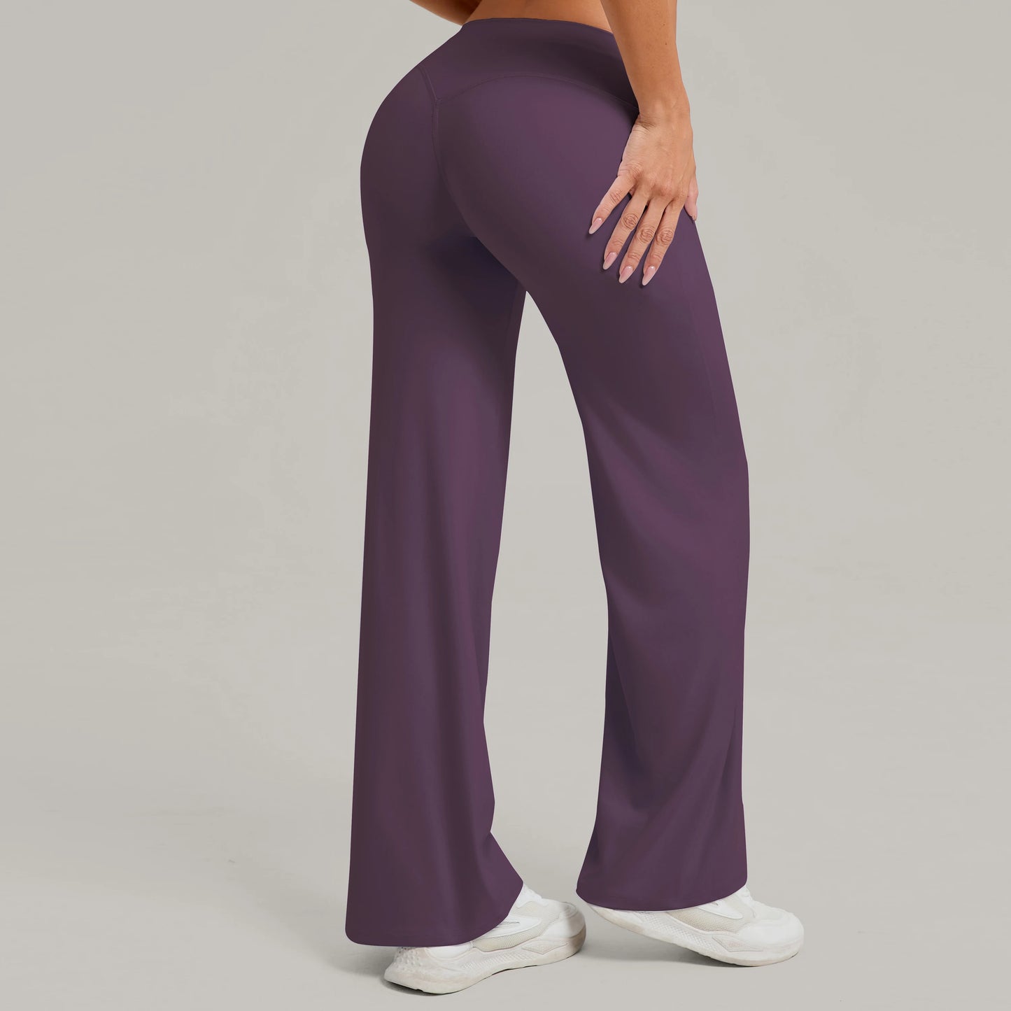 Women Yoga Pants – Soft Stretchy Fabric Full Length Leggings With Elastic Waist