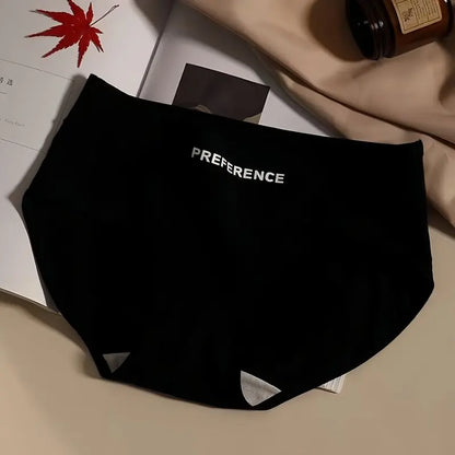 4Pcs/Set Cotton Panties Women Mid Waist Briefs Breathable Intimates Breathable Comfort Underwear M-2XL Soft Panties