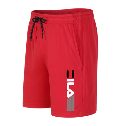 Men's Running Shorts Casual Sports Breathable Mesh Quick Dry Shorts Outdoor Hiking Clothing Fitness Quick Dry Drawstring Shorts