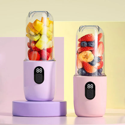Portable USB Rechargeable Blender - Mini Juicer for Smoothies and Shakes