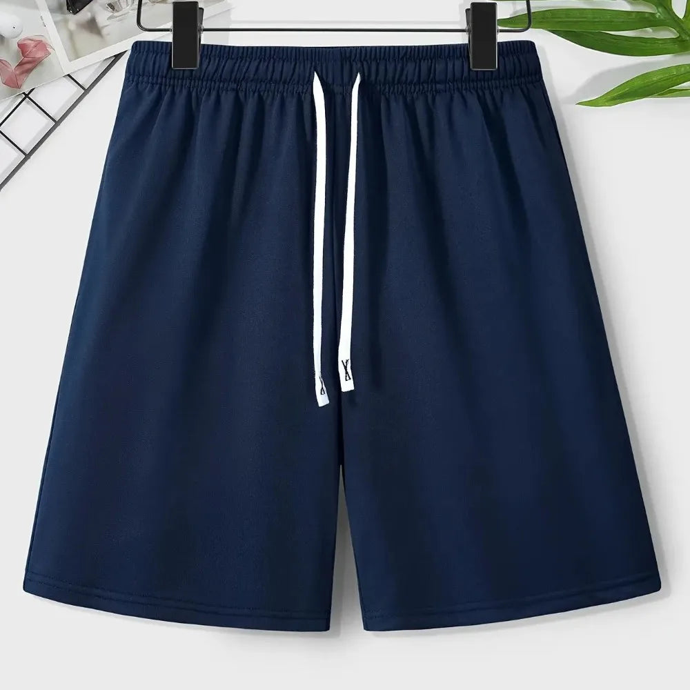 Men's Solid Color Fashionable Shorts, Suitable for Summer Wear, Y2K Sports Street Style Clothing