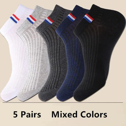 Mens Ankle Socks - 10 Pairs Breathable Cotton Summer Socks