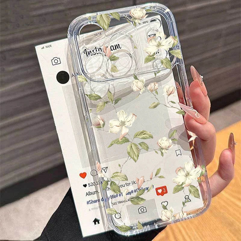Flower Love Heart Case For Samsung Galaxy A57 A17 A07 A06 A56 A16 A36 A55 5G A15 A54 A14 A34 A32 A33 S26 S25 Ultra Plus Cover
