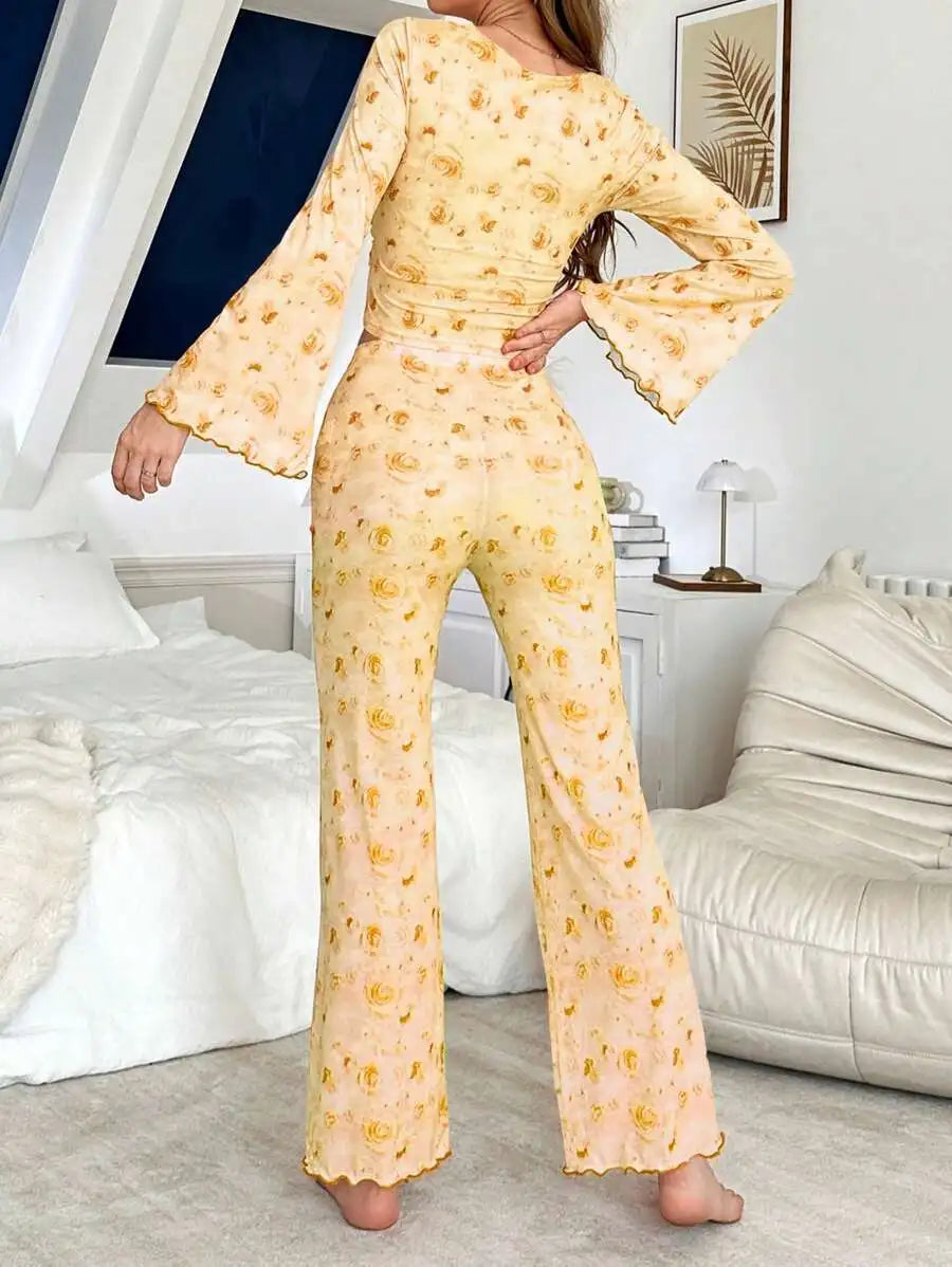 Home Wear Sleepwear Women Sexy Lingerie Pj Sets for Woman Pajamas Set Sleep Shirts Nightgowns Women's Nightgown Pajama Pants