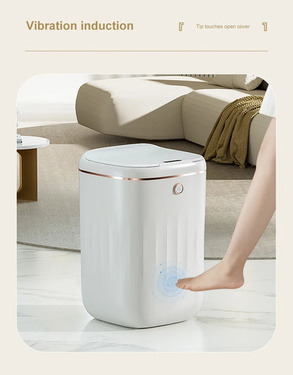 Smart Automatic Sensor Trash Can - 20L UV Induction Bathroom Wastebasket