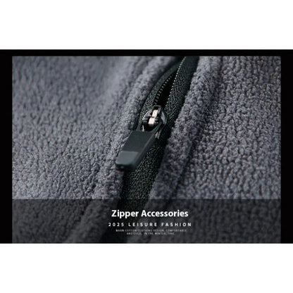 Autunm Winter Polar Fleece Sweatshirt for Men Thick Warm Stand Up Collar Half Zip Casual Base Layer Man Long Sleeve Sweater Man