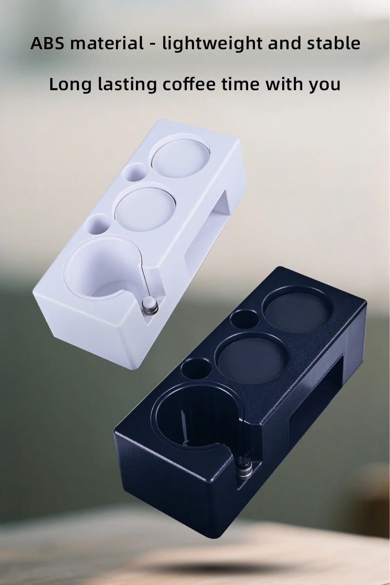 Espresso Tamper Holder | Multifunction Coffee Tool with ABS Stand & Knock Box