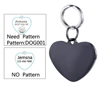 Dog ID Tag Free Engraving Name Tel Cat Collar Harness Pendant Clothes Accessories For Pet Custom Puppy Kitten Leash Pet Supplies