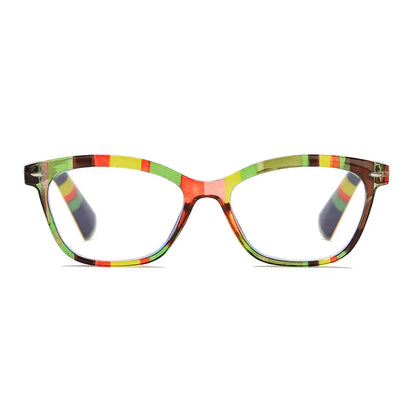 Reading Glasses Women – Lightweight Rectangle Plastic Frame With Anti-Reflective Lenses