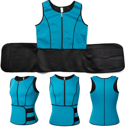 Men Body Shaper Vest – Waist Trainer Shirt | Slimming Compression Undershirt Sauna Sweat Vest
