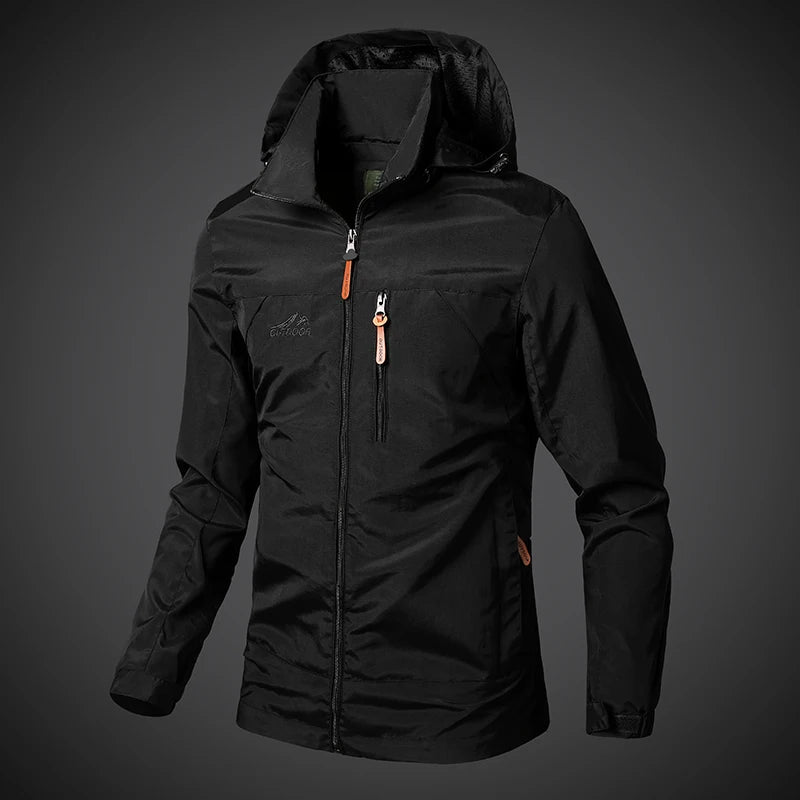 Men's Windproof Jacket – Breathable Cycling Jacket With Hooded Collar | Outdoor Gear