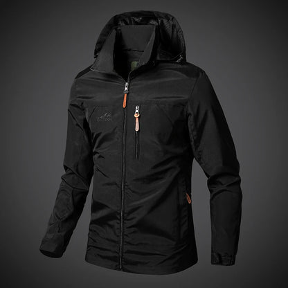 Men's Windproof Jacket – Breathable Cycling Jacket With Hooded Collar | Outdoor Gear