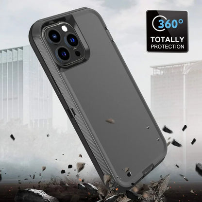Luxury OTT Armor BOX Phone Case for IPhone 17 Air 16 15 14 Plus 13 12 Pro Max Soft Bumpers with Belt Clamp Protective Hard Cover