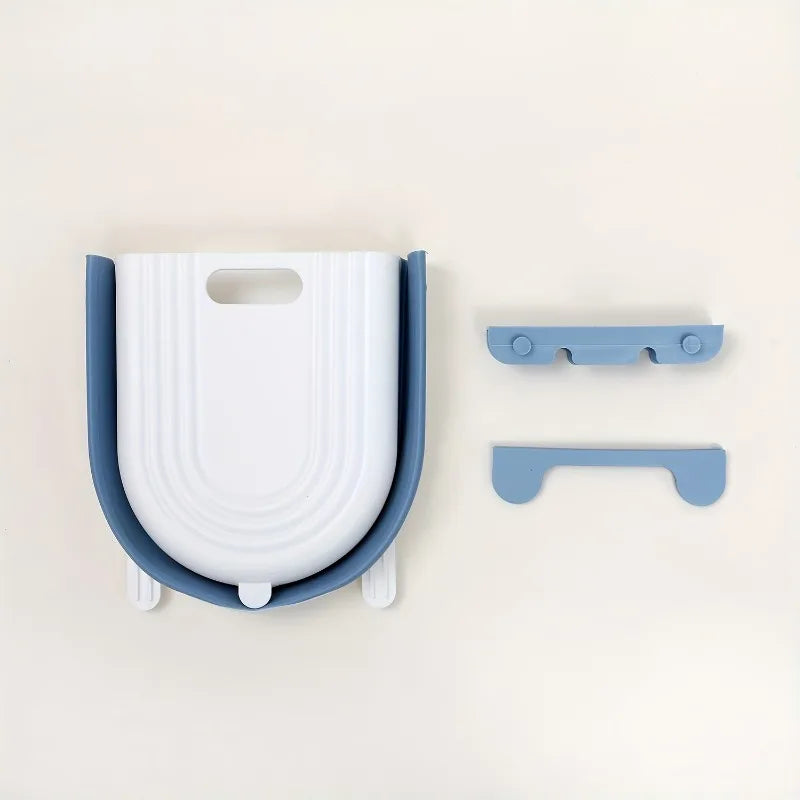 Wall-Mounted Folding Trash Can - Kitchen  Bathroom Space Saver