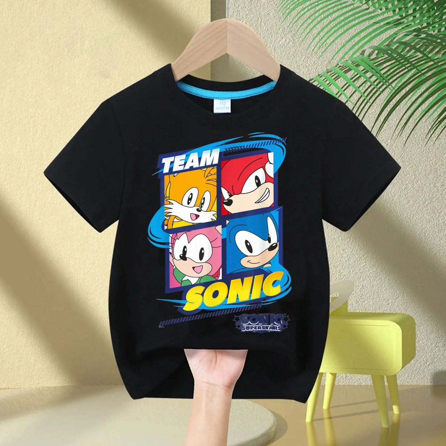 Sonic The Hedgehog Kids T-Shirt Anime Print Cotton Short Sleeve Boy Girl Summer Casual Top Gift