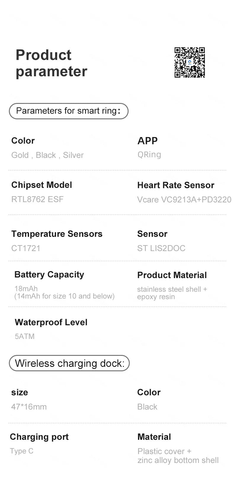 R10 Monitoring Ring For Galaxy Qring Heart Rate Monitor More Precise Stainless Steel Wireless Charger Products 2025 New Couples