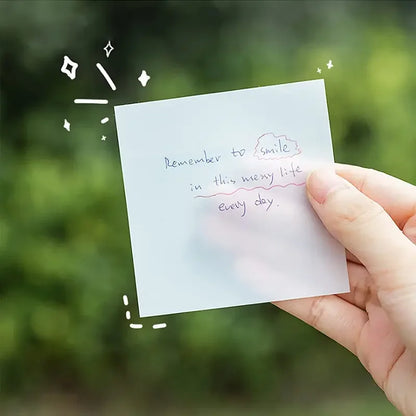 Transparent Waterproof Sticky Note Pads - 50100 Sheets for School  Office