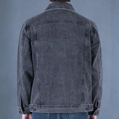 Autumn and Winter 2026 Retro Denim Jacket Men's Korean Slim Trend Handsome Multi-pocket Brand Man Luxury Tooling Jacket Men
