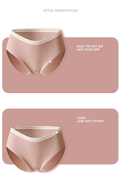 7PCS/Set Cotton Women Panties Breathable Underwear Week Pants Girls Briefs Solid Panty Underpants Sexy Low Waist Female Lingerie