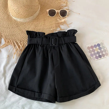 Korean Girls Casual Shorts - Thin Summer Trousers for Kids 3-12Yrs