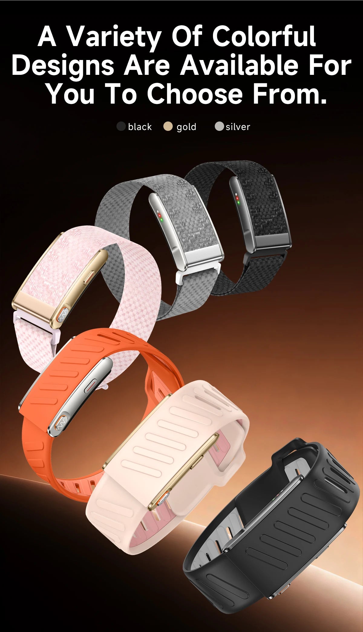 New Fitness Tracker ECG Heart Rate Smart Bracelet Blood Pressure Blood oxygen Sleep 24/7 Monitoring SMS Call Reminder Smart Band