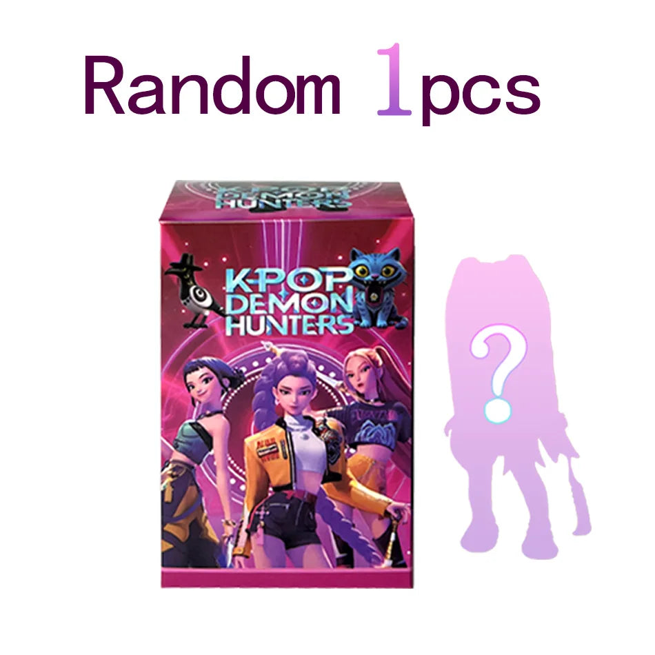 2025 Hot Anime KPop Devil Hunter Doll Vinyl Toy Rumi Mira Zoi Character Vinyl Mask Blind Box Ornament Toy Birthday Gift
