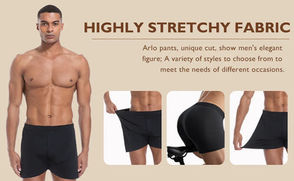 Men's Ice Silk Boxers Shorts Large Size Underwear Man Mid Waist Loose Arrow Pants Boy Home Pajamas Underpants Breathable Panties
