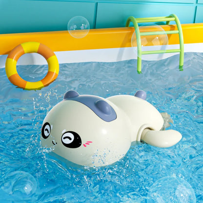Bath Bathtub Toys for Toddlers 1 2 3 Years Old Duck Rotatable Waterwheel Bathroom Strong Suckers Water Scoop Fun Bath Toys Gifts