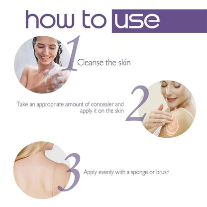 74ml Natural Tattoo Concealer Long Lasting Waterproof Tattoo Scars Cover Cream Body Coverage Makeup Foundation Cream For Women