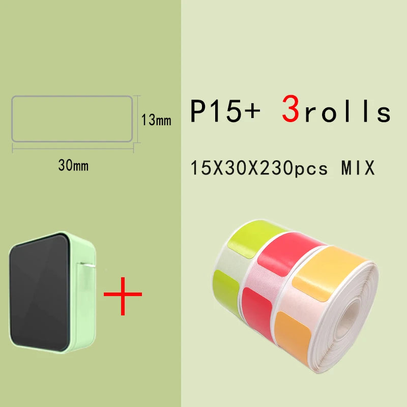 P15 Network Cable Label Printer Mini Wireless Bluetooth Labeling Machine similar as D110 Handheld Printer  Thermal  Price Label