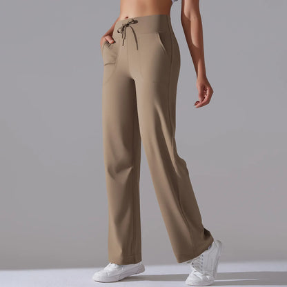 Yoga Straight Leg Sweatpant Straight Leg Women's Loose Tracksuit Pants Wide Leg Outdoor Gym Runing Casual Tracksuit Pants