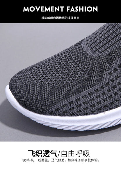 Outdoor Super Light Men Sneakers Fashion Breathable Running Sport Shoes Quality Slip-on Unisex Athletic Footwear 2022 Hot Sale
