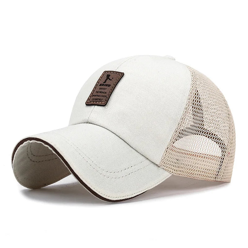 Baseball Cap Mens Mesh Sun Hat Outdoor Sports Golf Sunshade Caps Four Seasons Adjustable Hip-Hop Hats for Men Baseball Cap