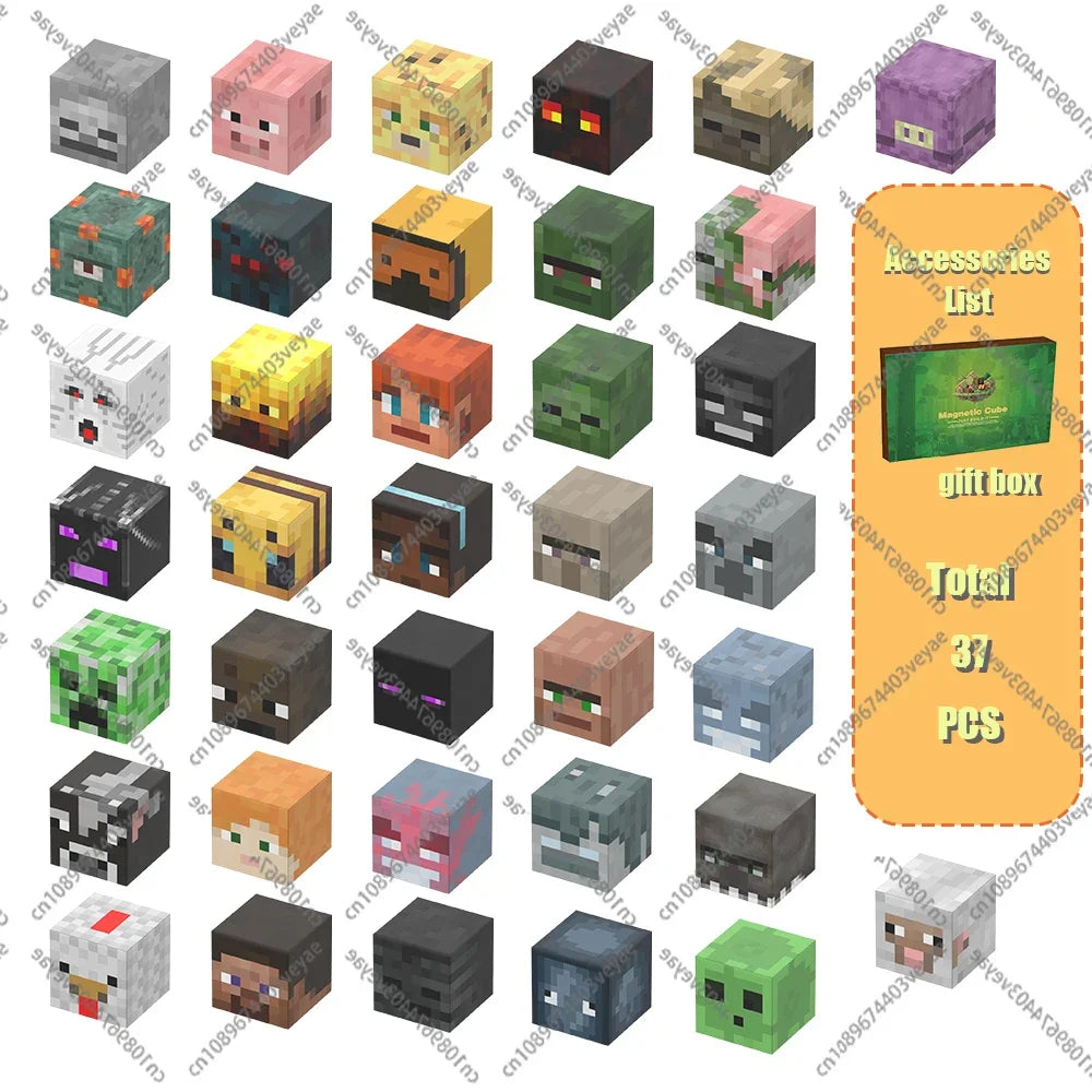 Magnetic Building Blocks - STEM Sensory Toys & Creative Magnet Cube Set for Kids