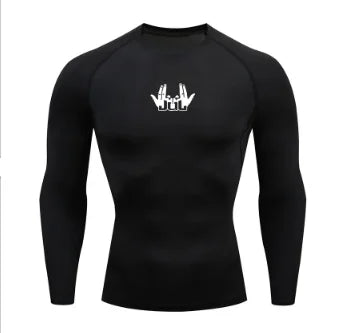 Men's Compression Shirt - Running Compression Tee | Long Sleeve Sports Shirt