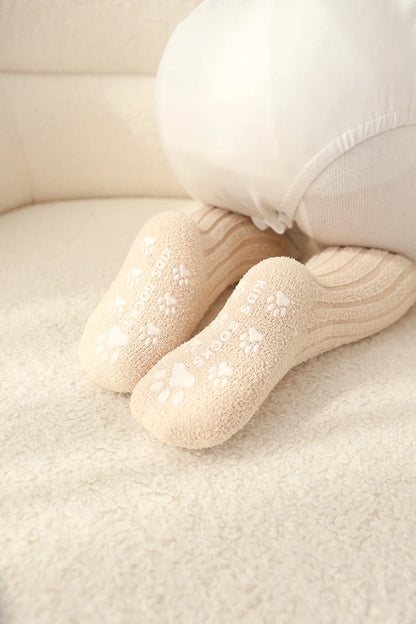 Kids Socks Thick Cold Winter Socks Super Warm Baby Snow Socks Christmas Gifts Coral Fleece Silicone Non-slip Floor Socks