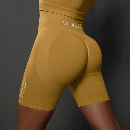 2025 ANIMALU Women Seamless Shorts for Women Push Up Booty Workout Leggings Fitness Sports Short Gym Clothing Yoga Shorts