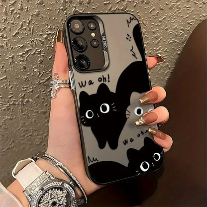 Love Heart Pattern Hard Case For Samsung S26 S25 Ultra S23 FE S22 S24 A57 A55 5G A56 A54 A53 A52S A36 A35 A34 A25 A16 Case Cover
