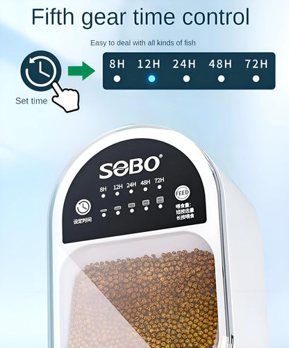 Fish feeder/automatic fish tank feeder/5-speed feed -5-speed timed feeding/feeding small fish, turtles, and goldfish