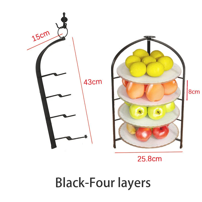 Kitchen Storage Rack | Wall Mounted Rust Proof Rack, Foldable Side Dish Organizer with Drawer